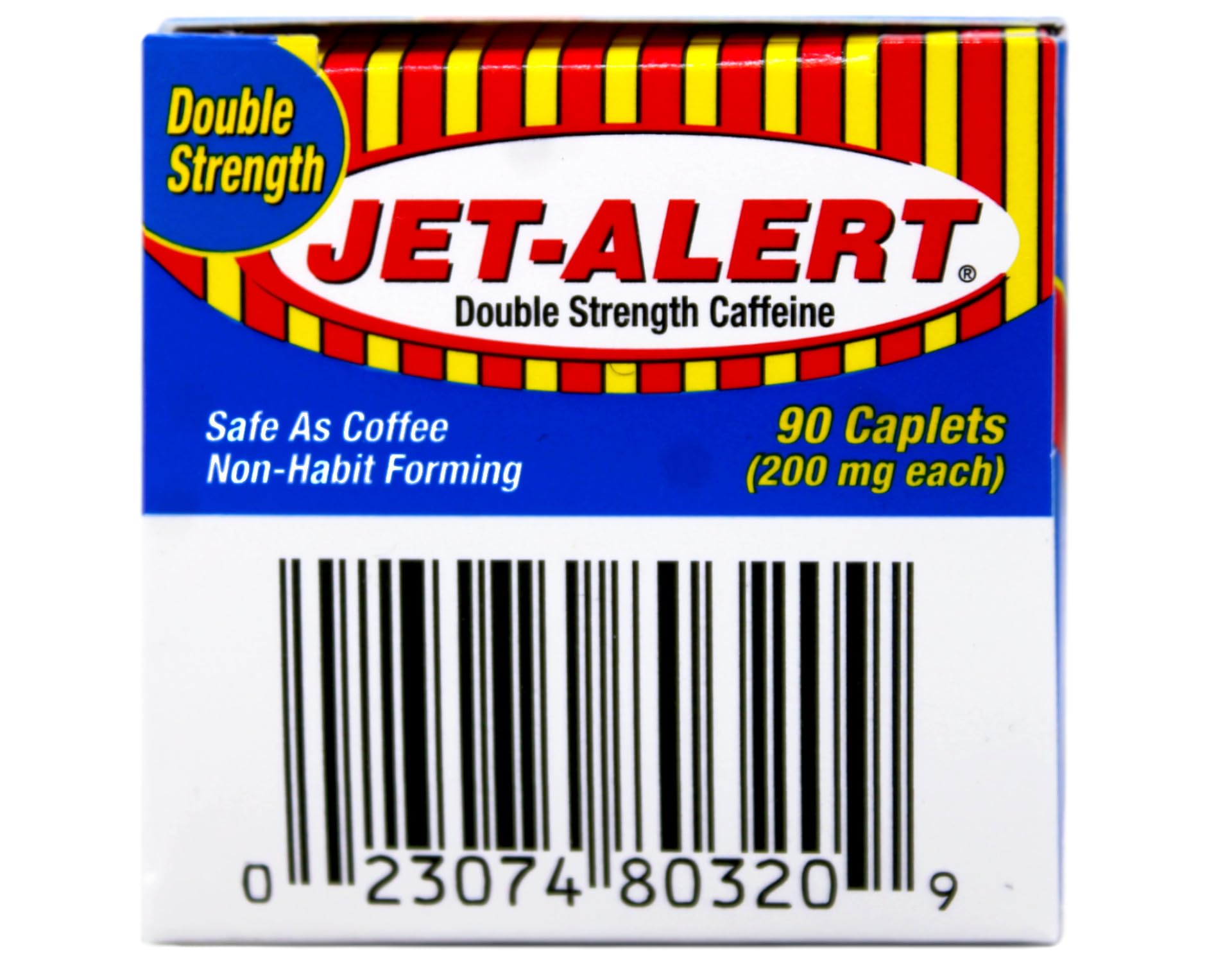 Jet-Alert caplets pack économique sur 12 paquets pour périodes exigeantes.