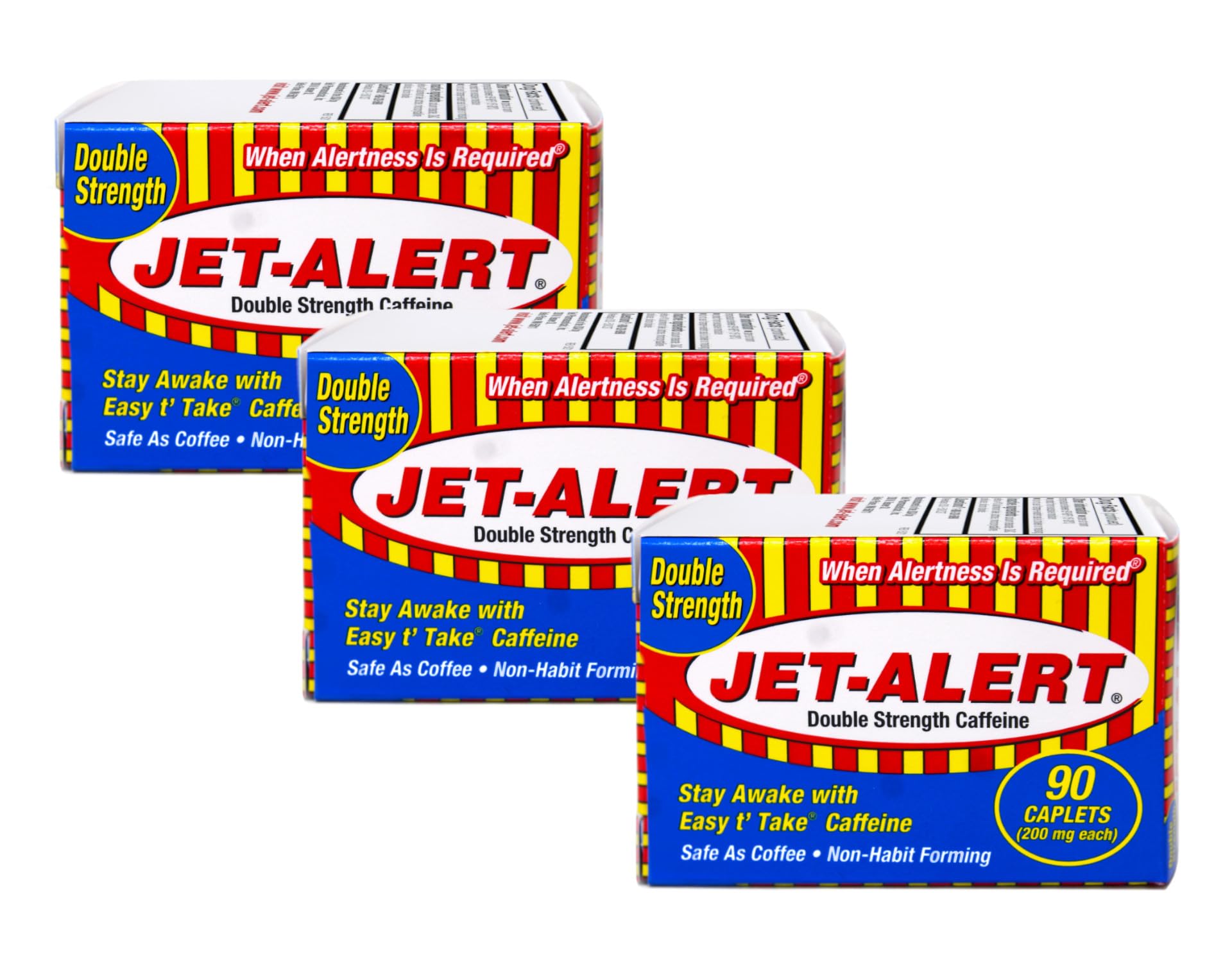 Jet-Alert comprimés doubles caféine 200 mg – énergie rapide
