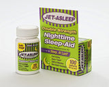 Jet-Asleep ambiance nuit sur l'image évoquant le repos.