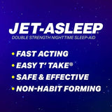 Jet-Asleep capsules petites faciles à avaler pour le coucher.