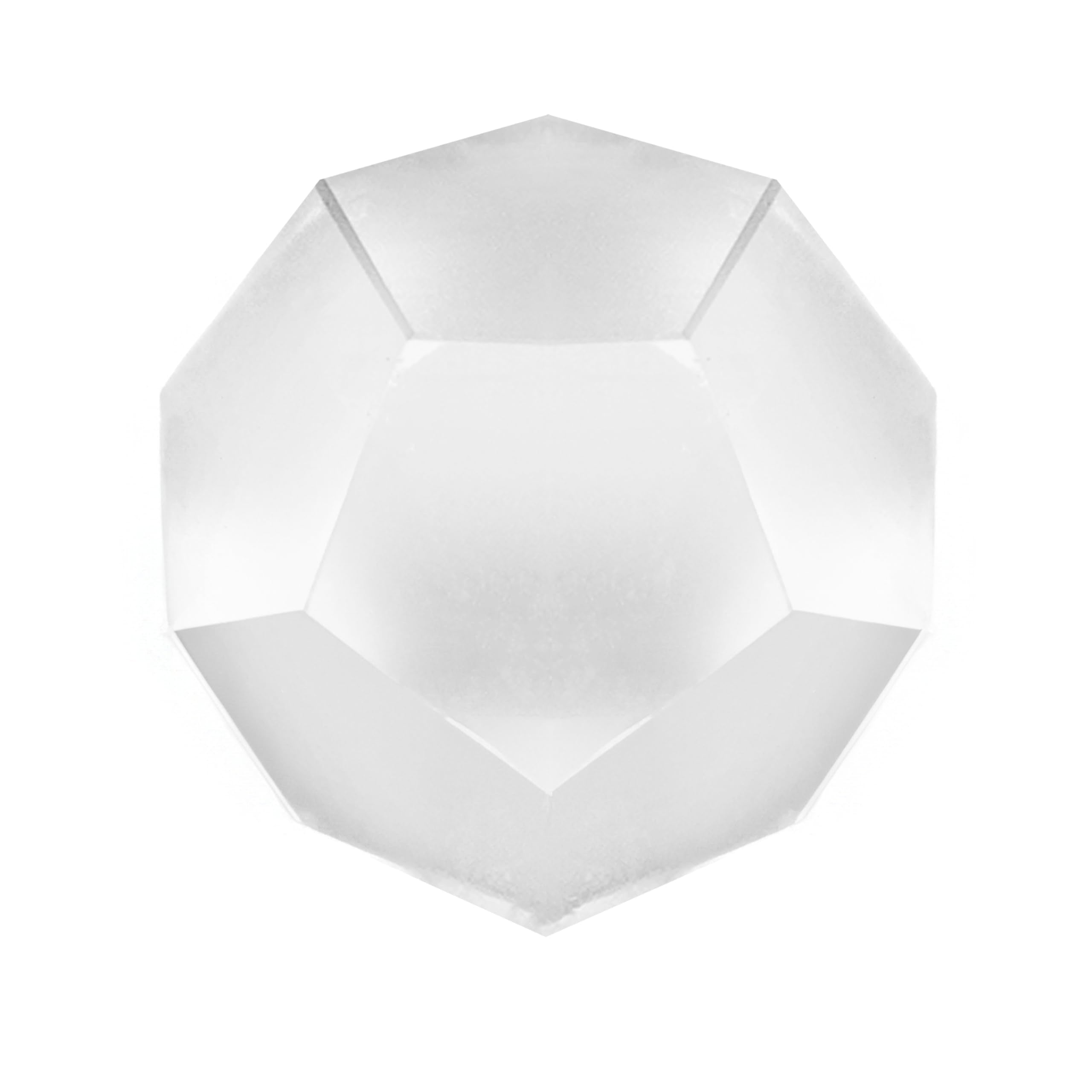 Jet International dodécaedre quartz clair, idéal pour méditation et intentions.