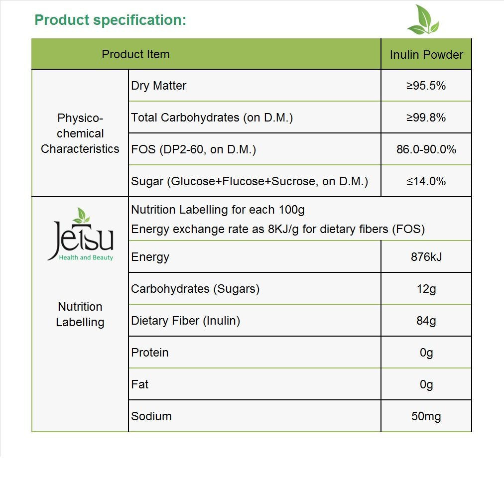 Jetsu Inuline Poudre café - ajout discret pour petit-déjeuner nourrissant