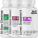 Youth & Tonic 3X Nettoyage du corps – bouteille et capsules, revitalisation potentielle
