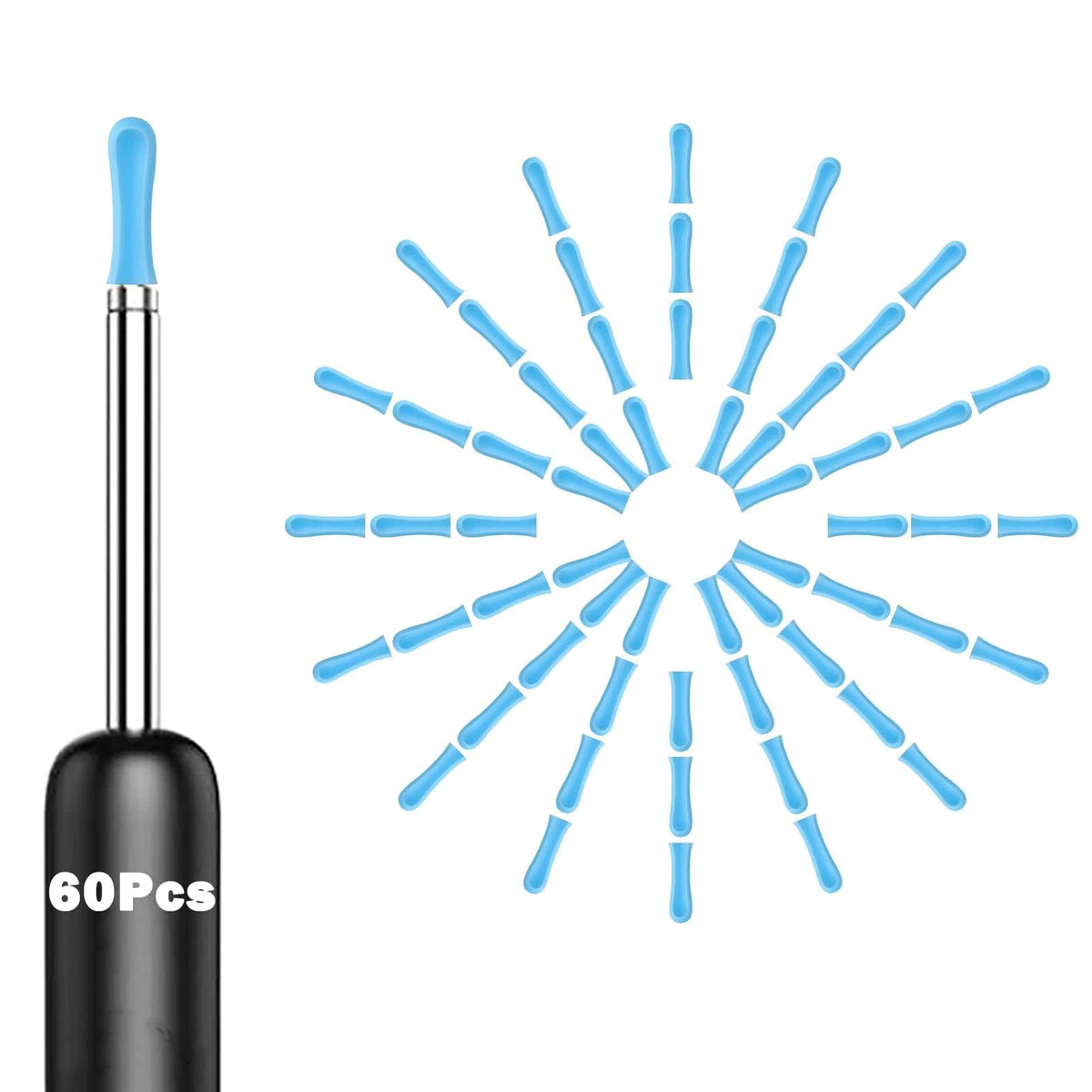 jfglorix tip oreille en silicone doux et hygiénique pour le nettoyage en douceur.