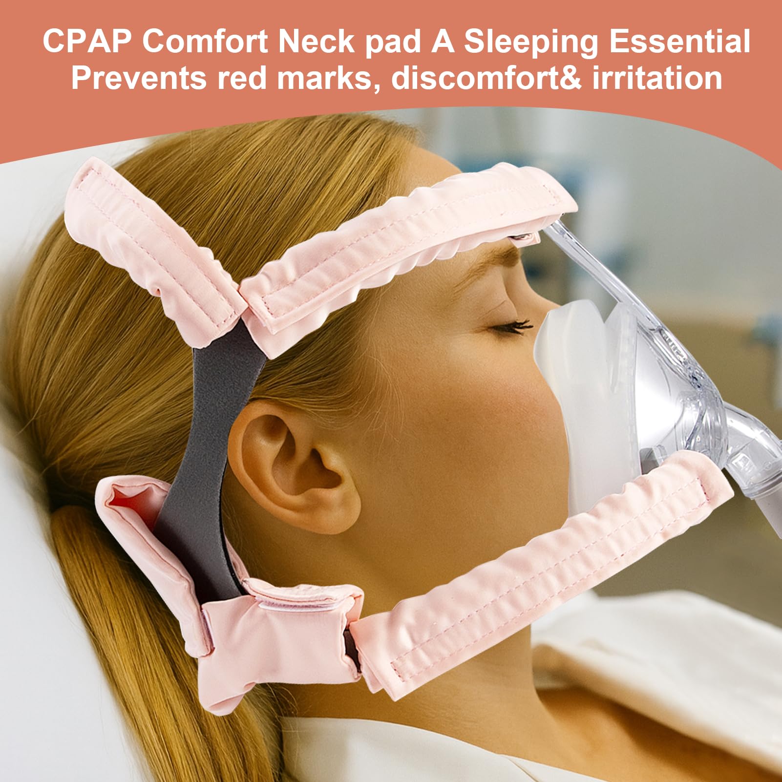 jfhnmlw confort nocturne satin cpap, sommeil plus agréable grâce au tissu lisse