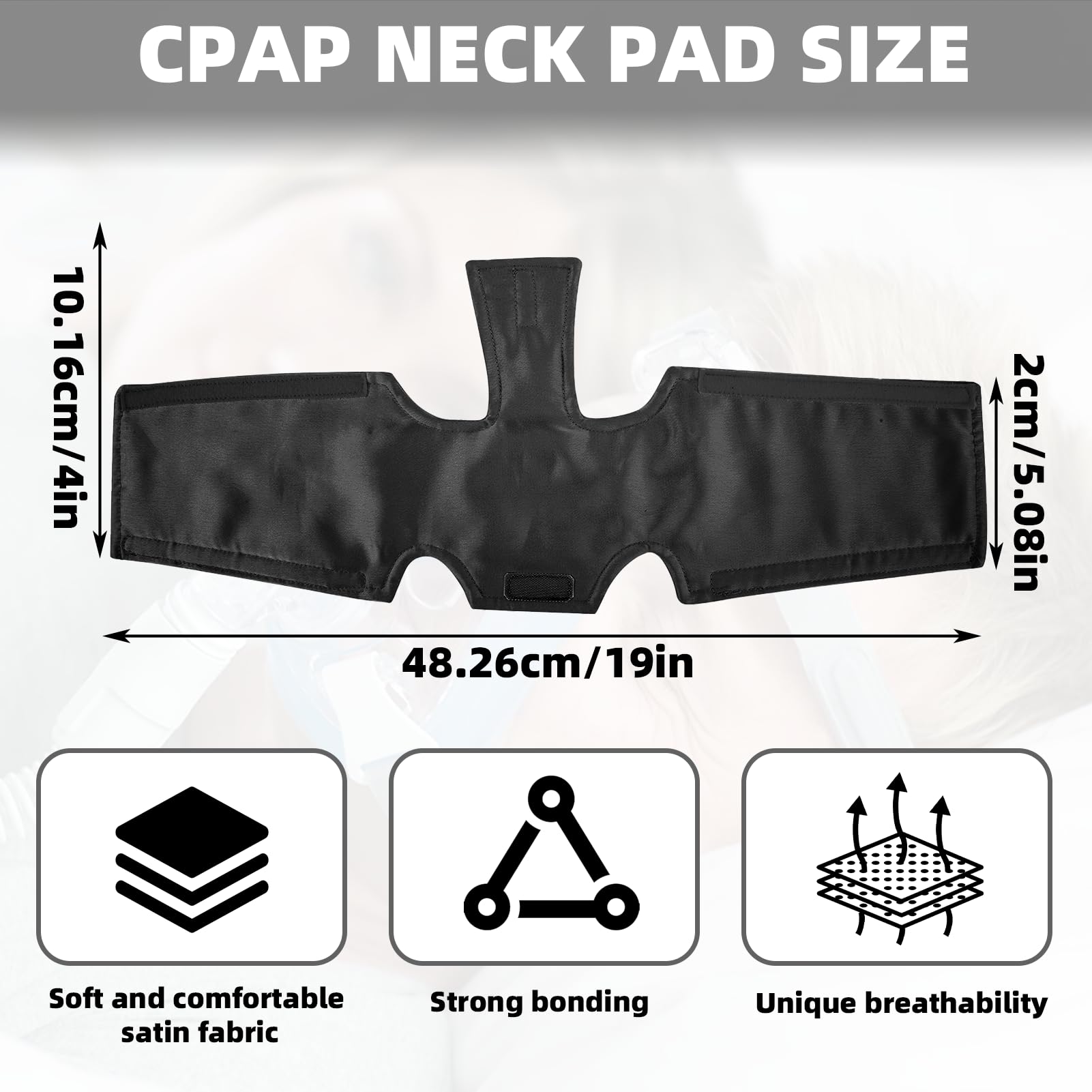 JFHNMLW coussin CPAP douceur cou: soutien confortable pendant la nuit.