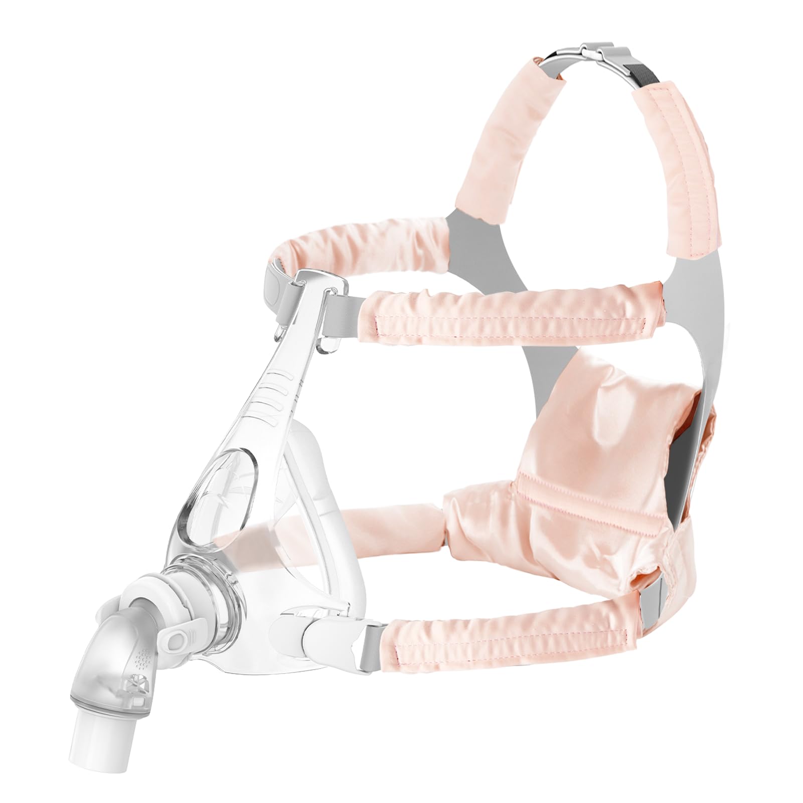 jfhnmlw couvre-sangle cpap satin rose, confort nocturne et frottement réduit