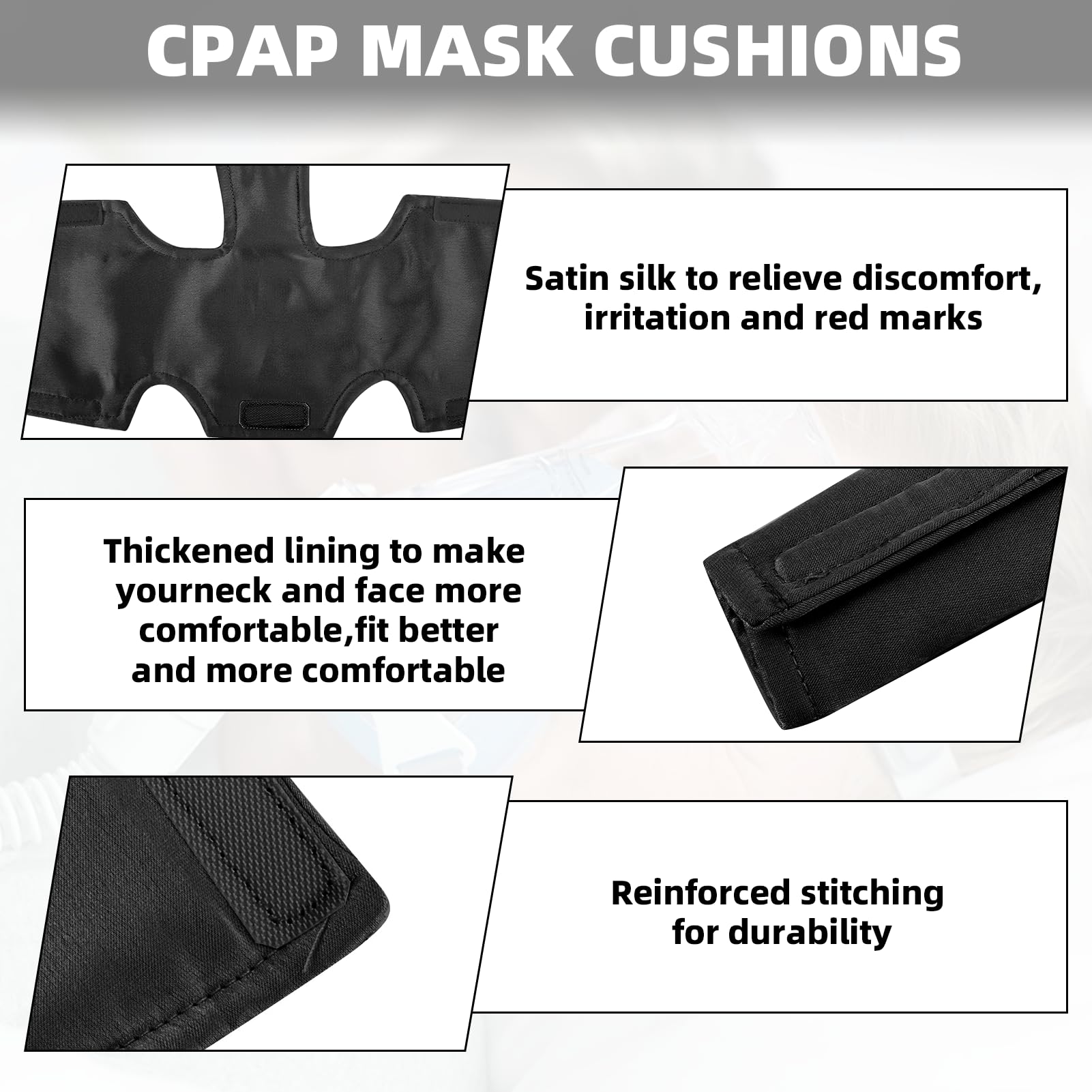 JFHNMLW masque CPAP visage complet: compatibilité universelle et confort.