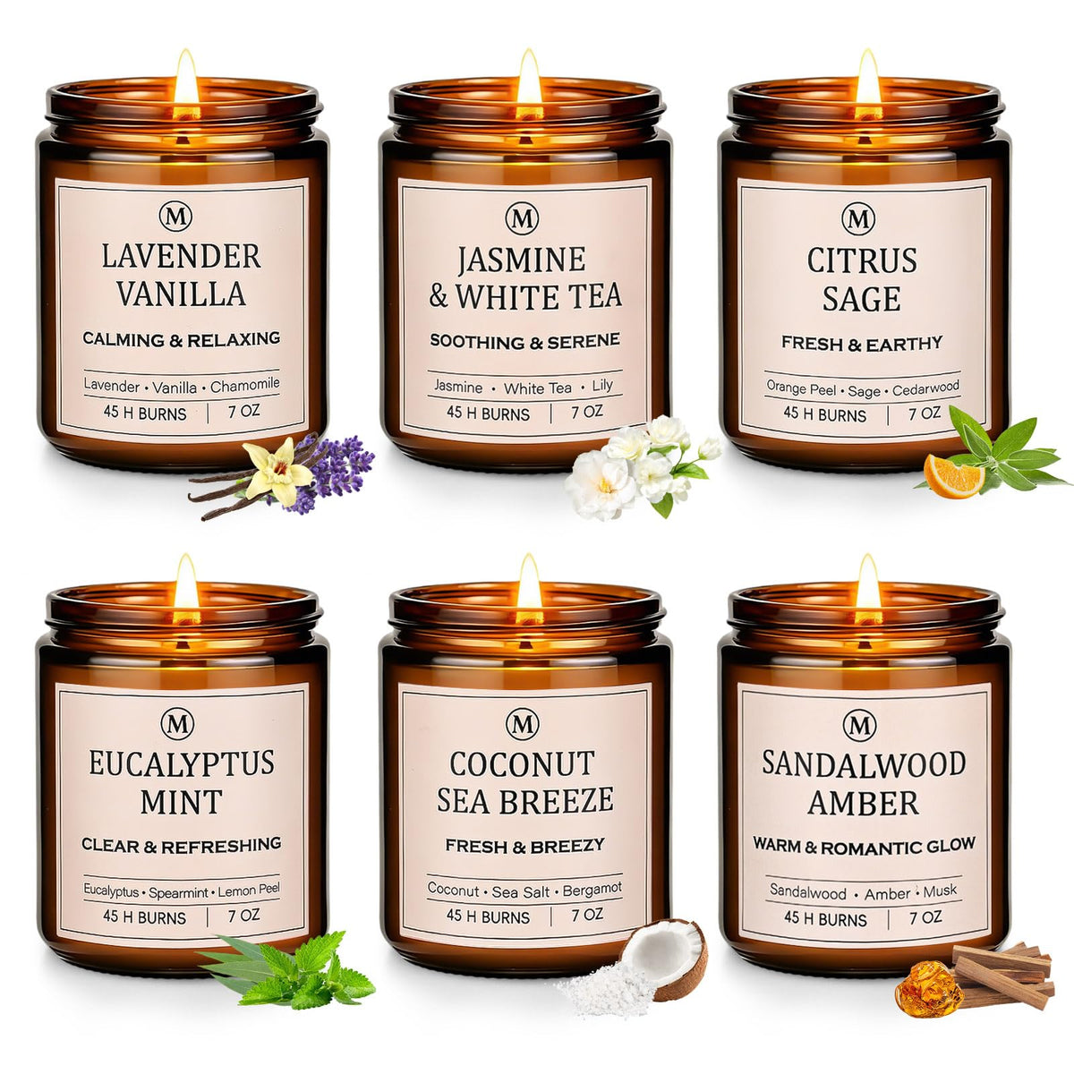 Bougie JGXLQ Lavande Vanille, parfum apaisant pour soirée cocooning.