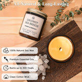 Bougie JGXLQ Santal Ambre, ambiance chaleureuse et cosy.