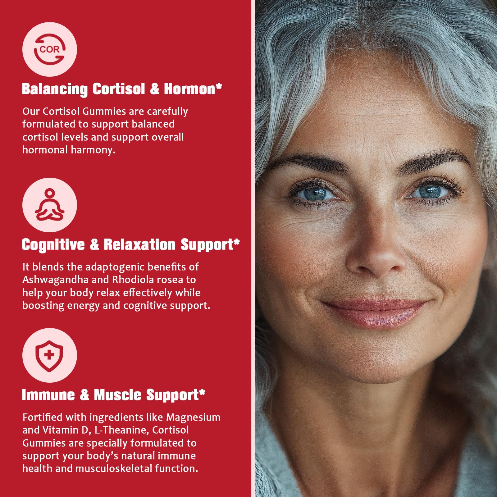 Gummies JIANKYTZ Cortisol, vitamine D3 pour le soutien immunitaire potentiel.