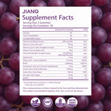 Contenu 60 gommes JianQ Biotine pour routine beauté.