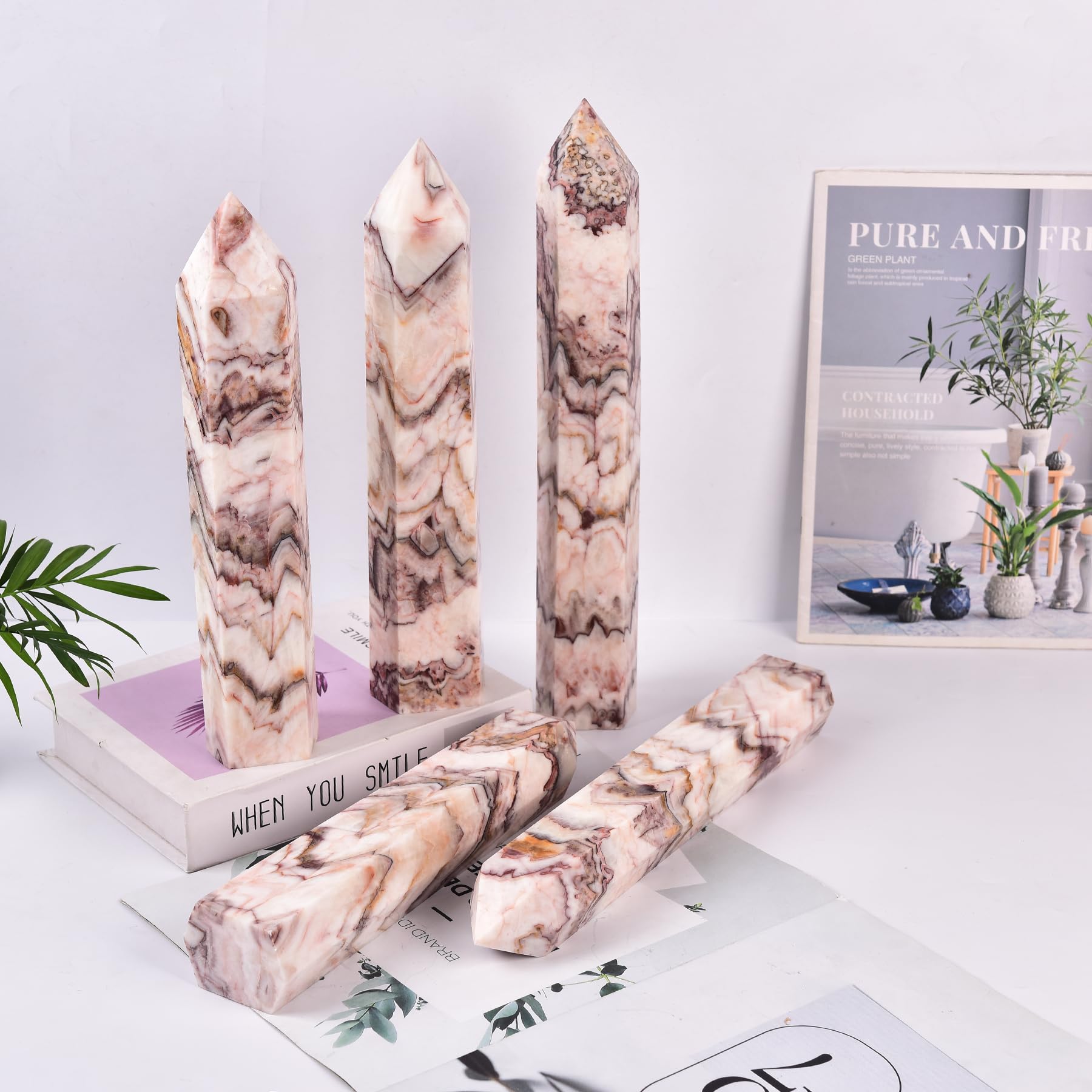 Collection quartz pointe zen par JIC Gem, parfaite pour méditation et espace sacre.