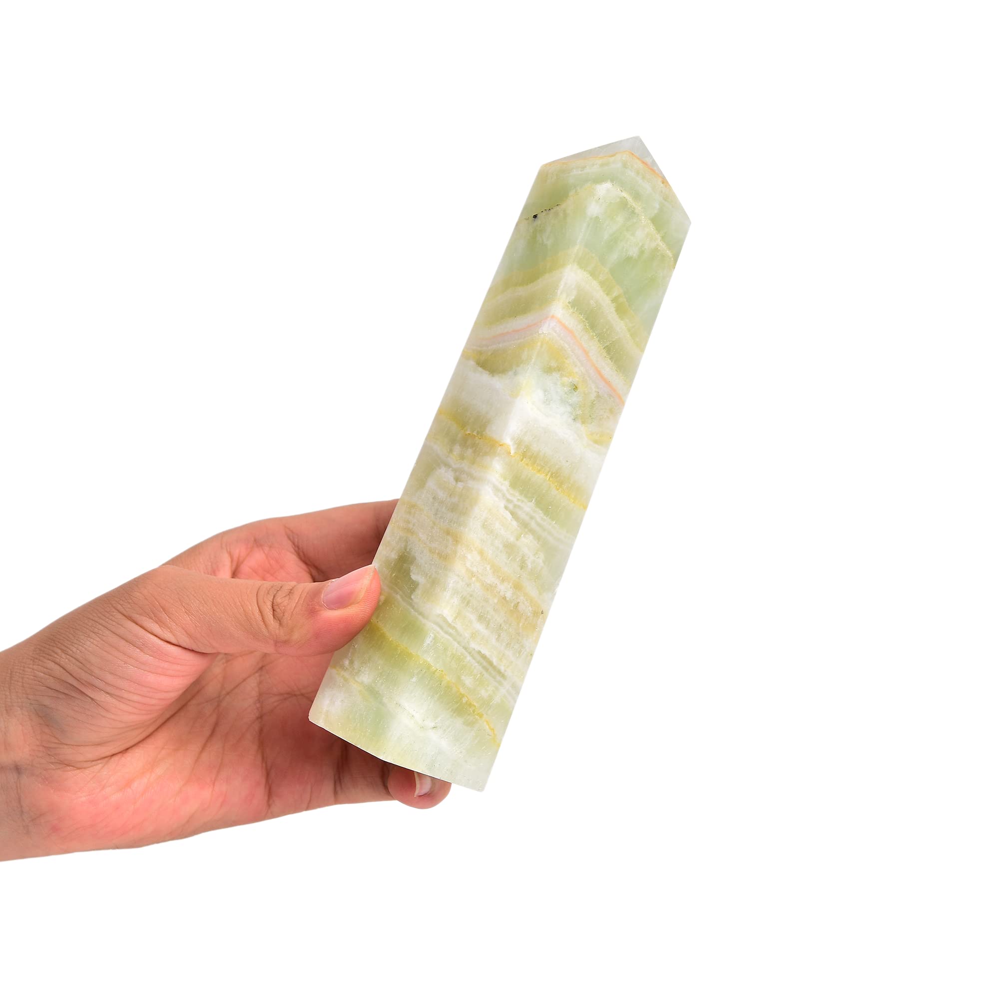 Bâton cristal JIC Gem des Caraïbes favorisant l'harmonisation de l'énergie ambiante.