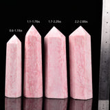 Bâton Pink Powder Opal JIC Gem dans une grille énergétique.