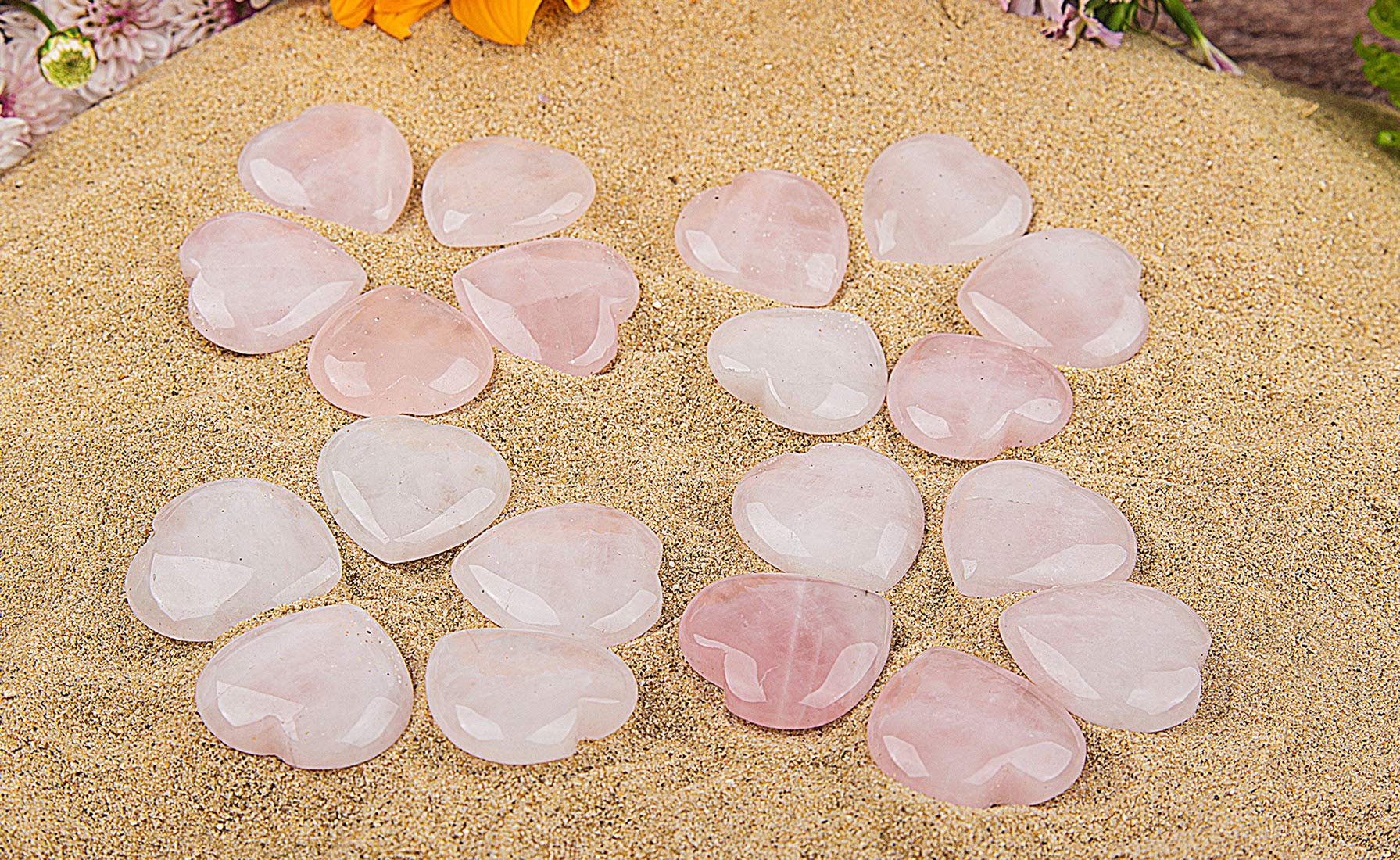 JIC Gem cadeau-coeur-rose-quartz: idée cadeau énergie positive.
