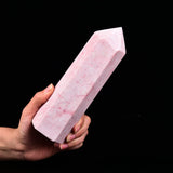 JIC Gem Cristal poudre rose, parfait pour méditation et grille Reiki.