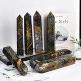 JIC Gem deco-cristal pietersite: pièce naturelle décorative apportant énergie apaisante.