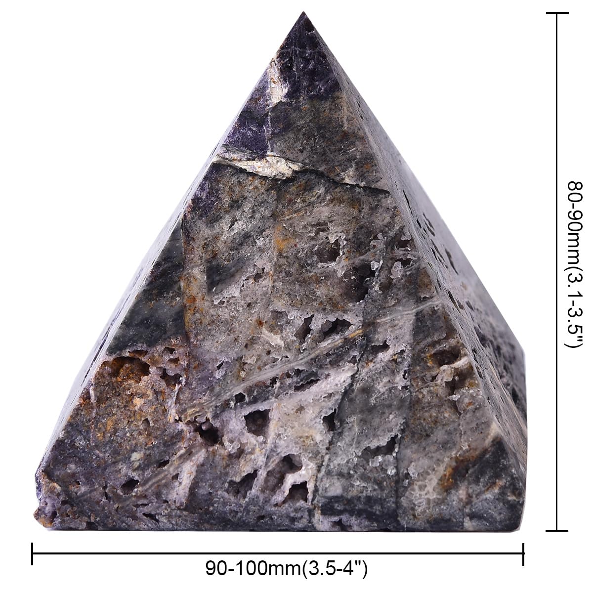 Décoration zen avec pyramide sphalérite violette JIC Gem