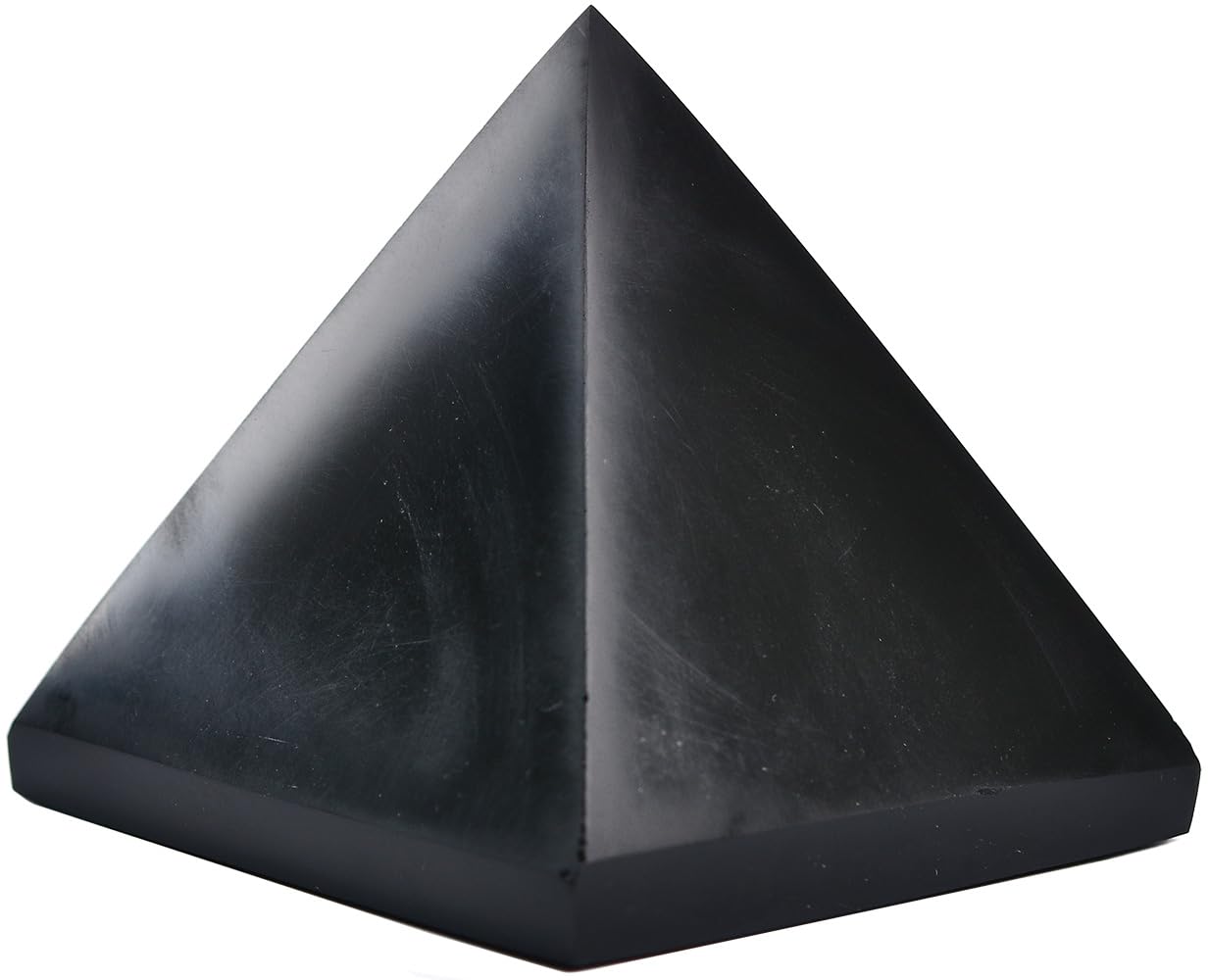 Décoration élégante par JIC Gem, pyramide obsidienne noire.