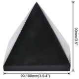 Pyramide obsidienne noire JIC Gem favorisant l'équilibre énergétique.