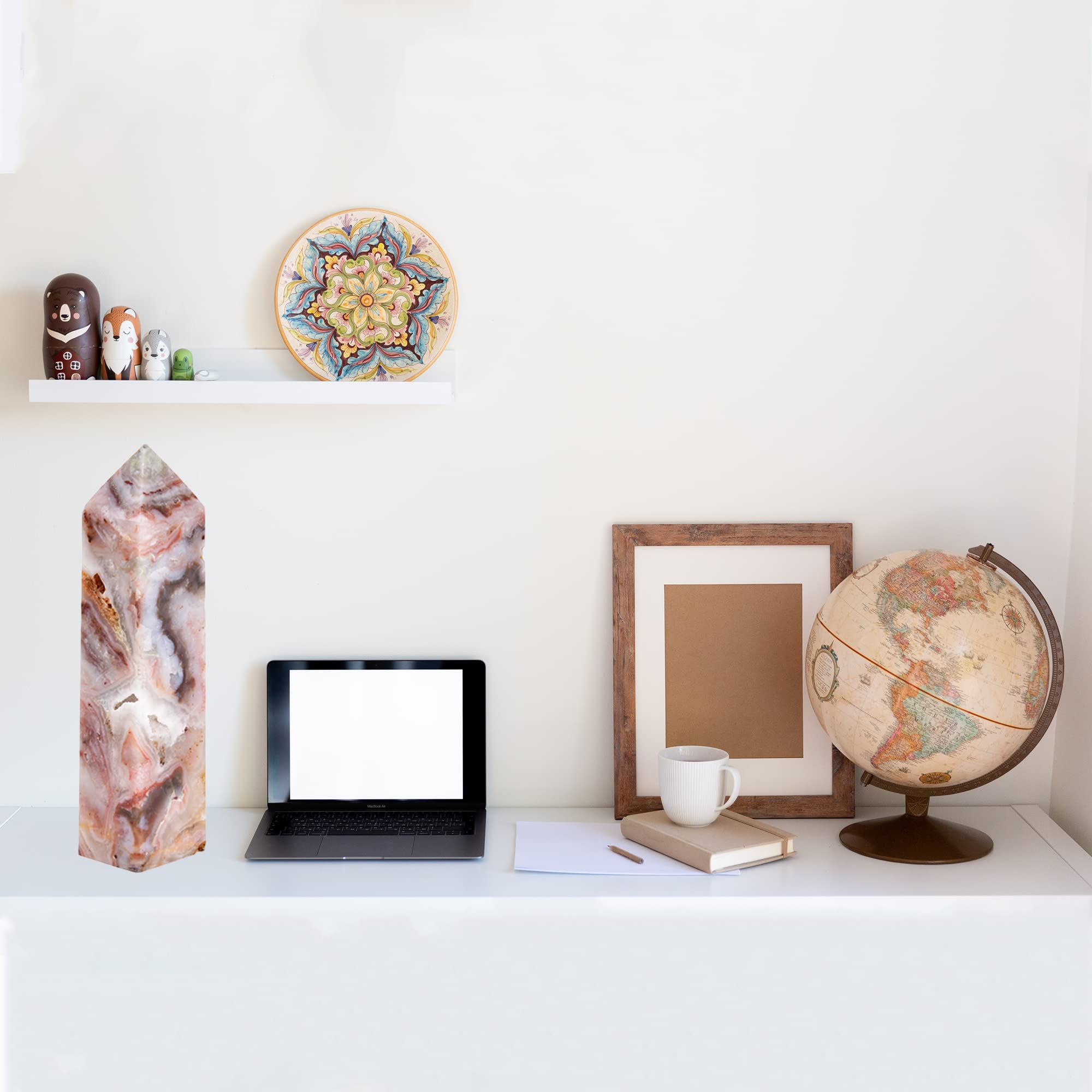 Grille spirituelle cristal JIC Gem, favorise concentration et énergie positive.