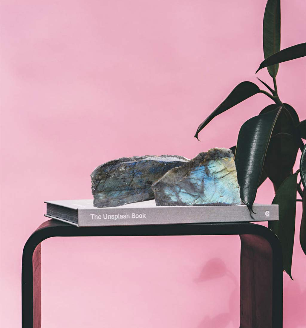 JIC Gem Labradorite cadeau décoratif feng shui, décoratif et apaisant.