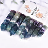 JIC Gem obélisque fluorite déco intérieure élégante.