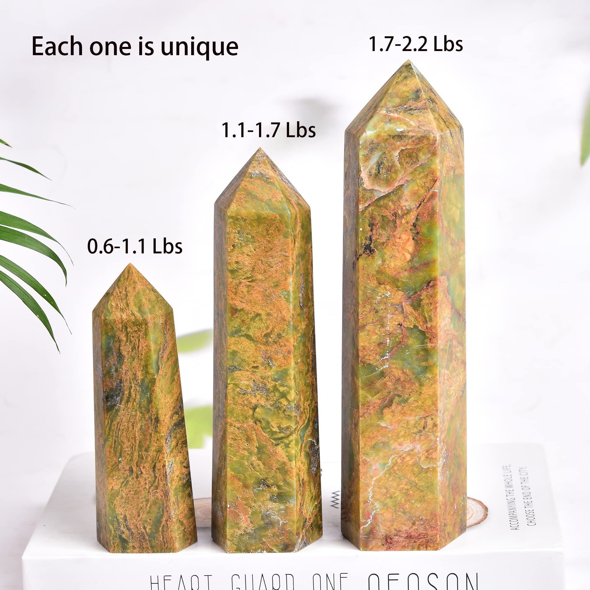 Décoration cristal vert JIC Gem pour méditation et espace zen