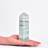 Obélisque quartz Celestite bleu Calcite JIC Gem équilibre émotionnel