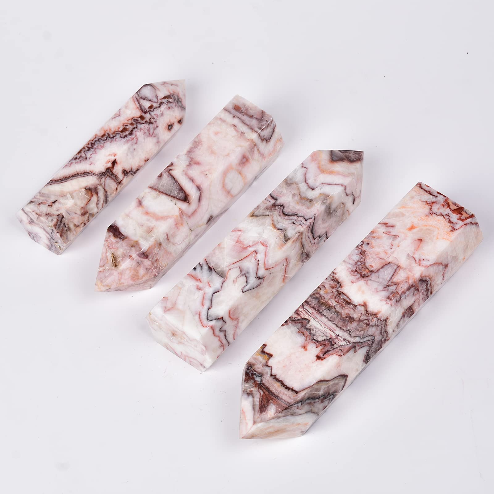 JIC Gem obélisque quartz coloré, décoration apaisante et ambiance zen à la maison.