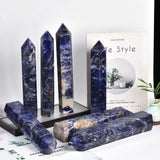 Obélisque sodalite bleue JIC Gem utile pour méditation et Reiki