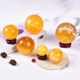 Boule fluorite jaune JIC Gem, pièce collectible qui attire l’œil.