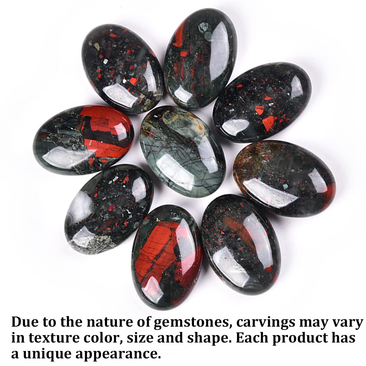 JIC Gem – Bloodstone d'Afrique favorise la clarté et le calme lors de la méditation