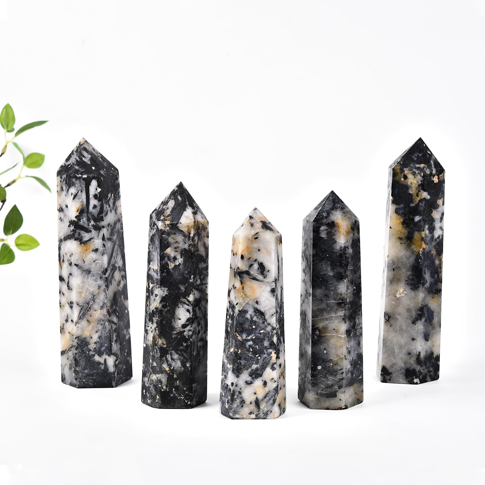 JIC Gem Pointe-cristal pour reiki et méditation, aide potentielle à fluidifier les énergies.