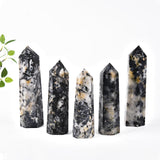 JIC Gem Pointe-cristal pour reiki et méditation, aide potentielle à fluidifier les énergies.