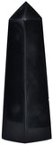 Pointe obsidienne noire à 4 faces par JIC Gem, idéale pour méditation et grid énergétique.