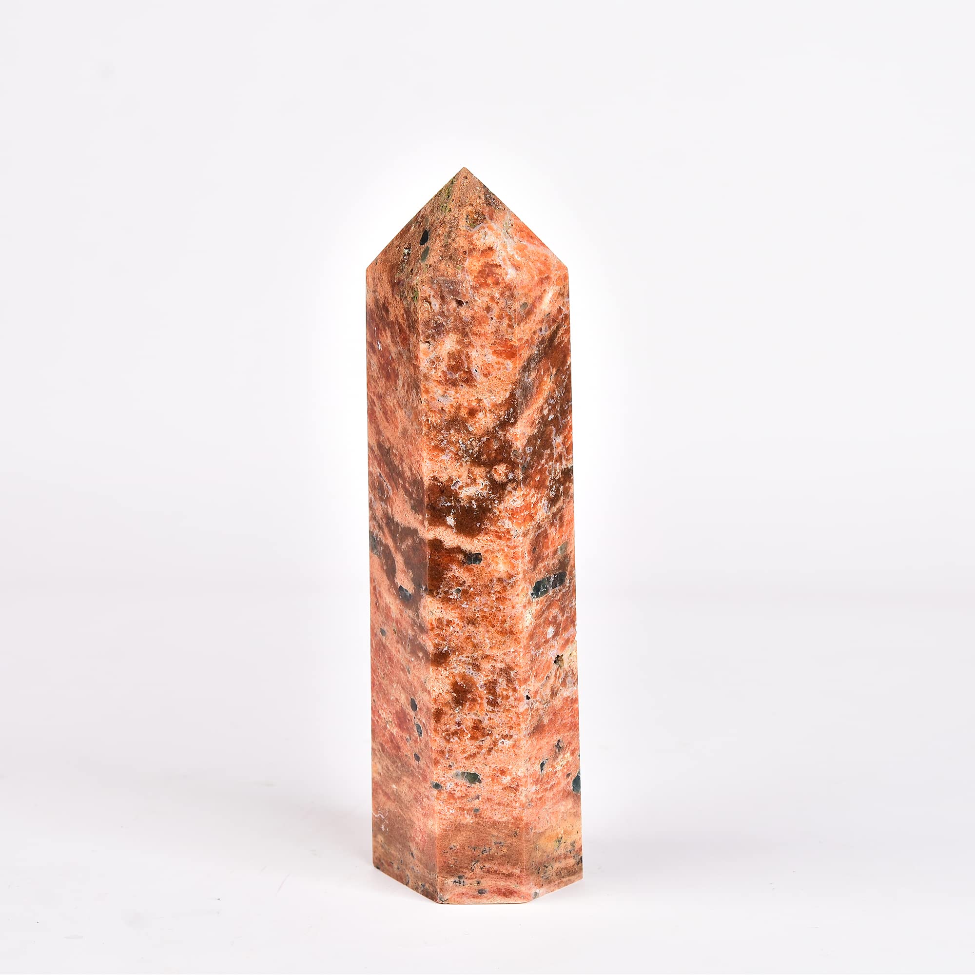 Pointe quartz à 6 facettes JIC Gem, idéale pour méditation et alignement des chakras.