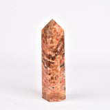 Pointe quartz à 6 facettes JIC Gem, idéale pour méditation et alignement des chakras.
