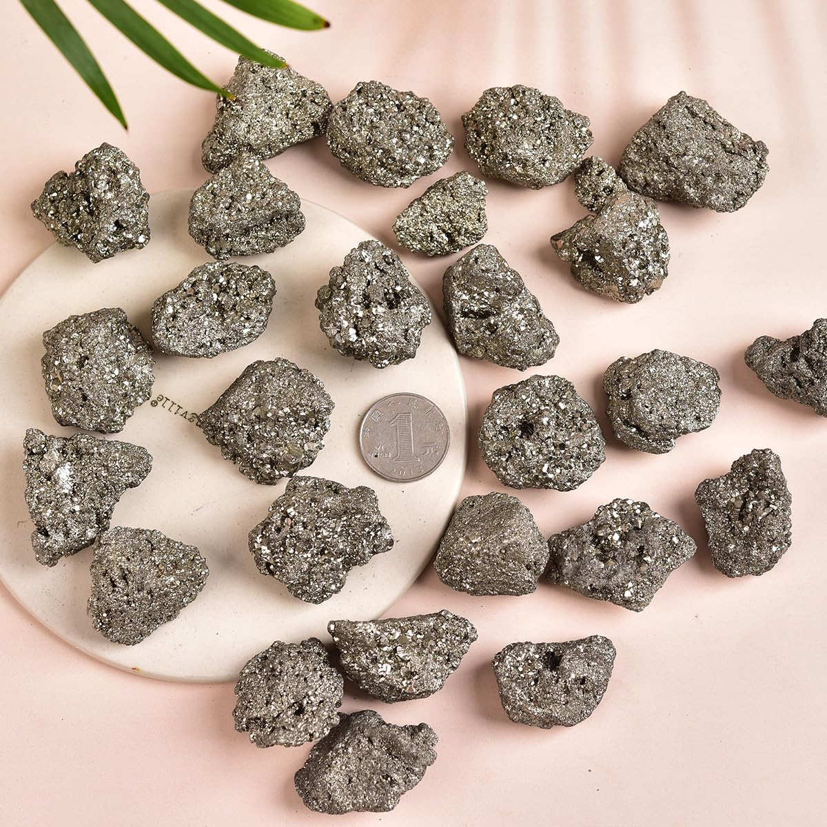 JIC Gem Pyrite – fragments pour ambiance zen sur le bureau.