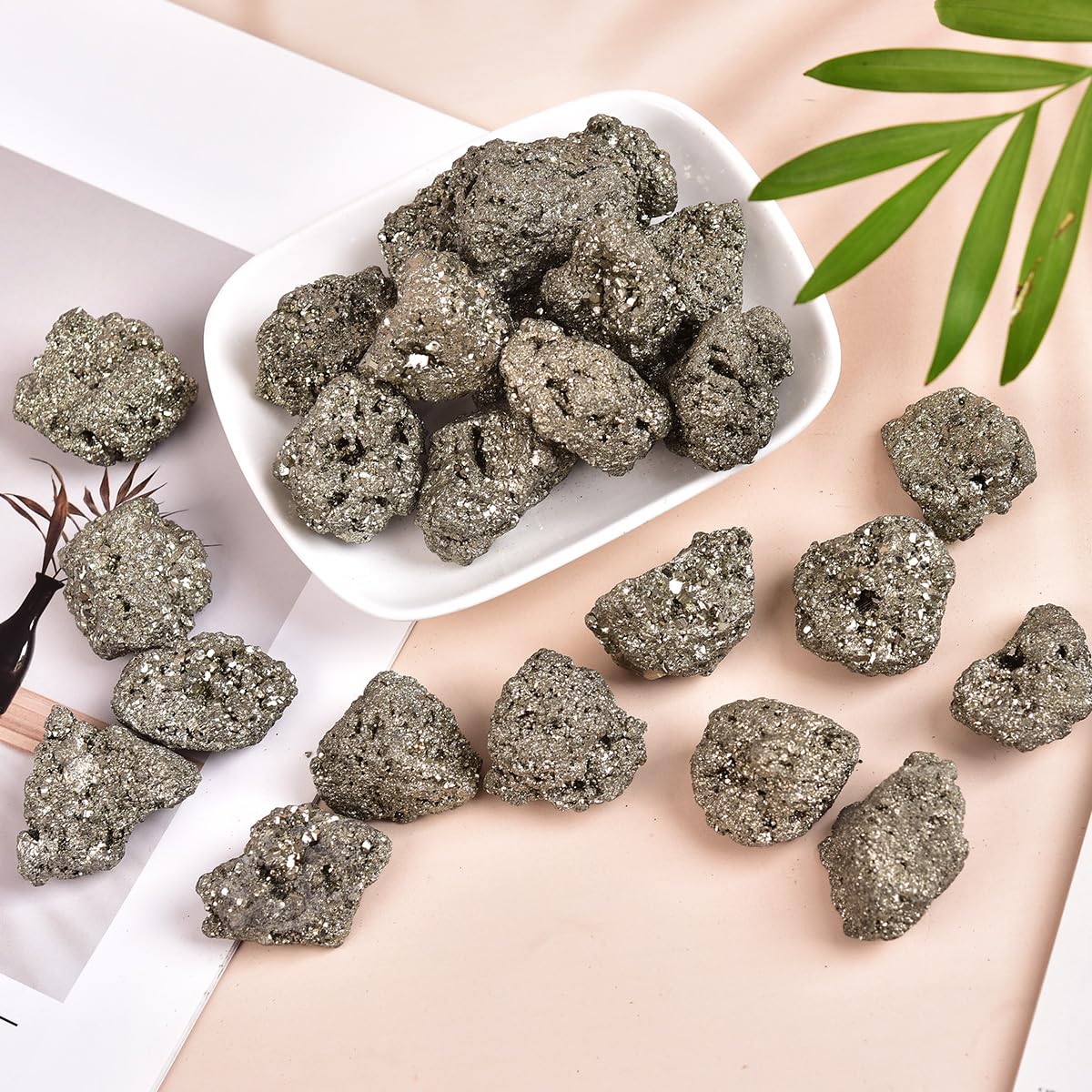 JIC Gem Pyrite – morceaux 20-40 mm pour reiki et travail des chakras.