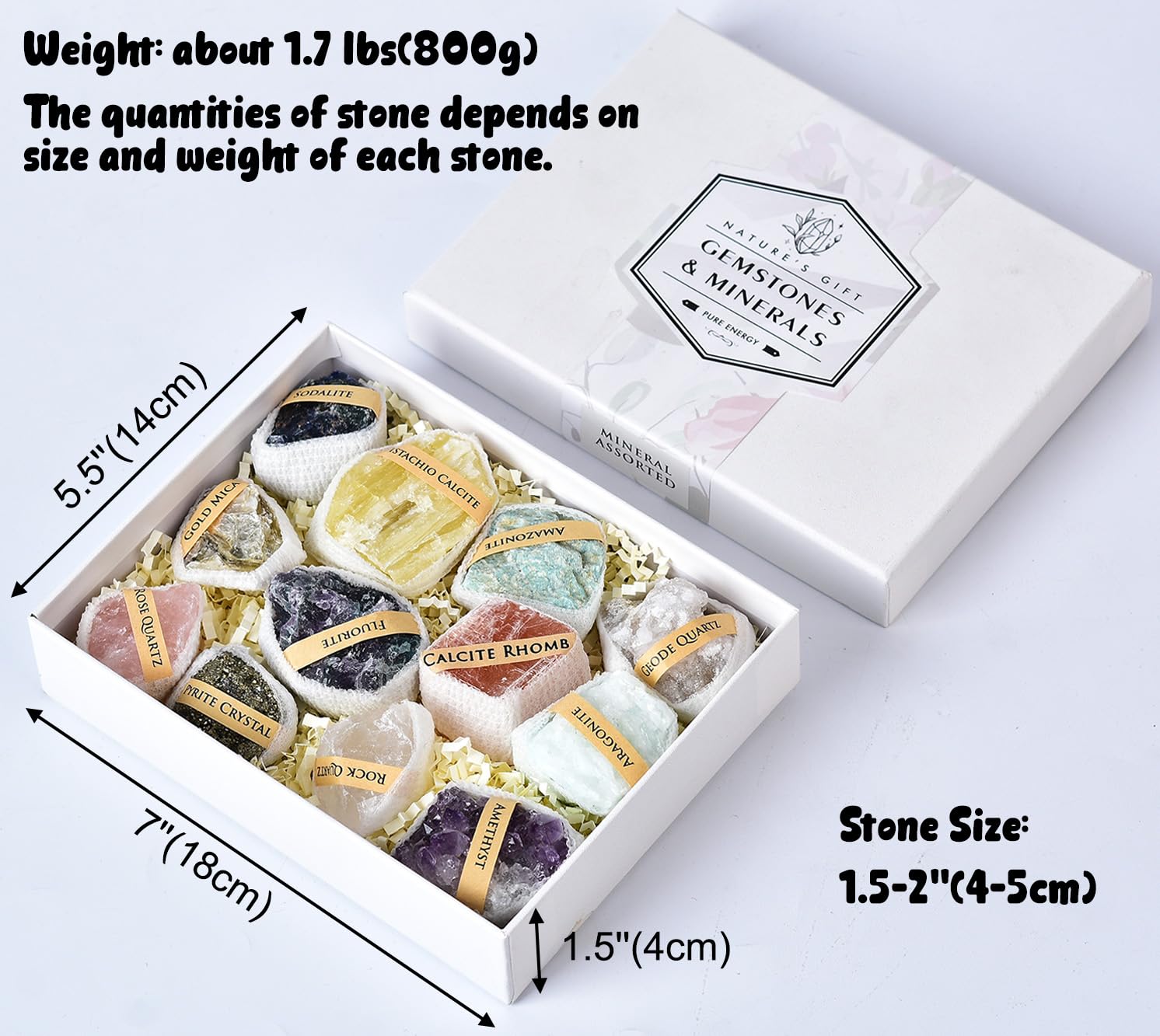 Quartz clair brut de JIC Gem, texture lumineuse et clairvoyante