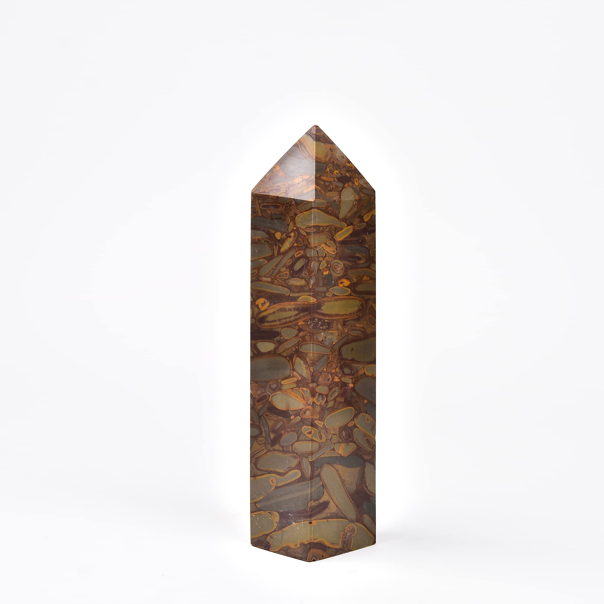 Cristal minéral JIC Gem texture 15–19 cm pour grids spirituels.