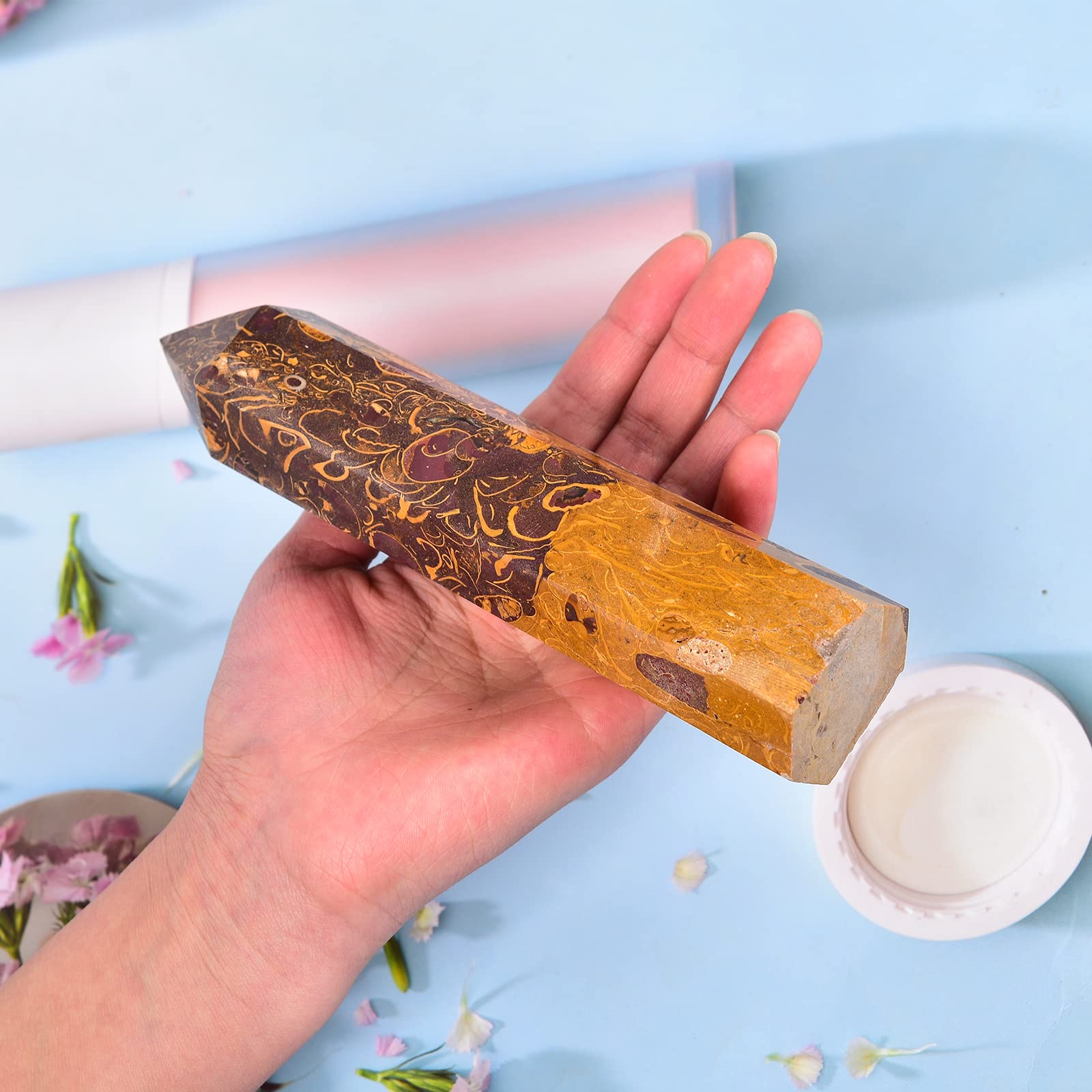 cristal jade doré pour énergie et pratique Reiki.