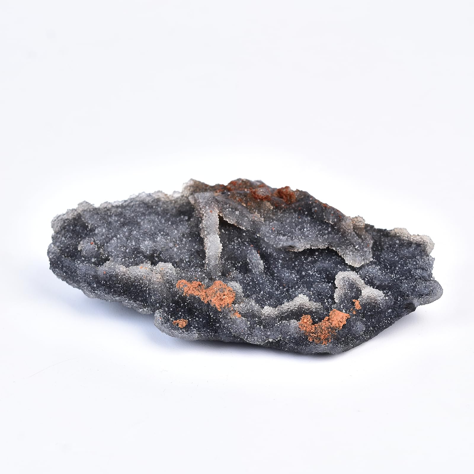JIC Gem sphalerite: pierre noire et blanche pour ambiance zen et méditation