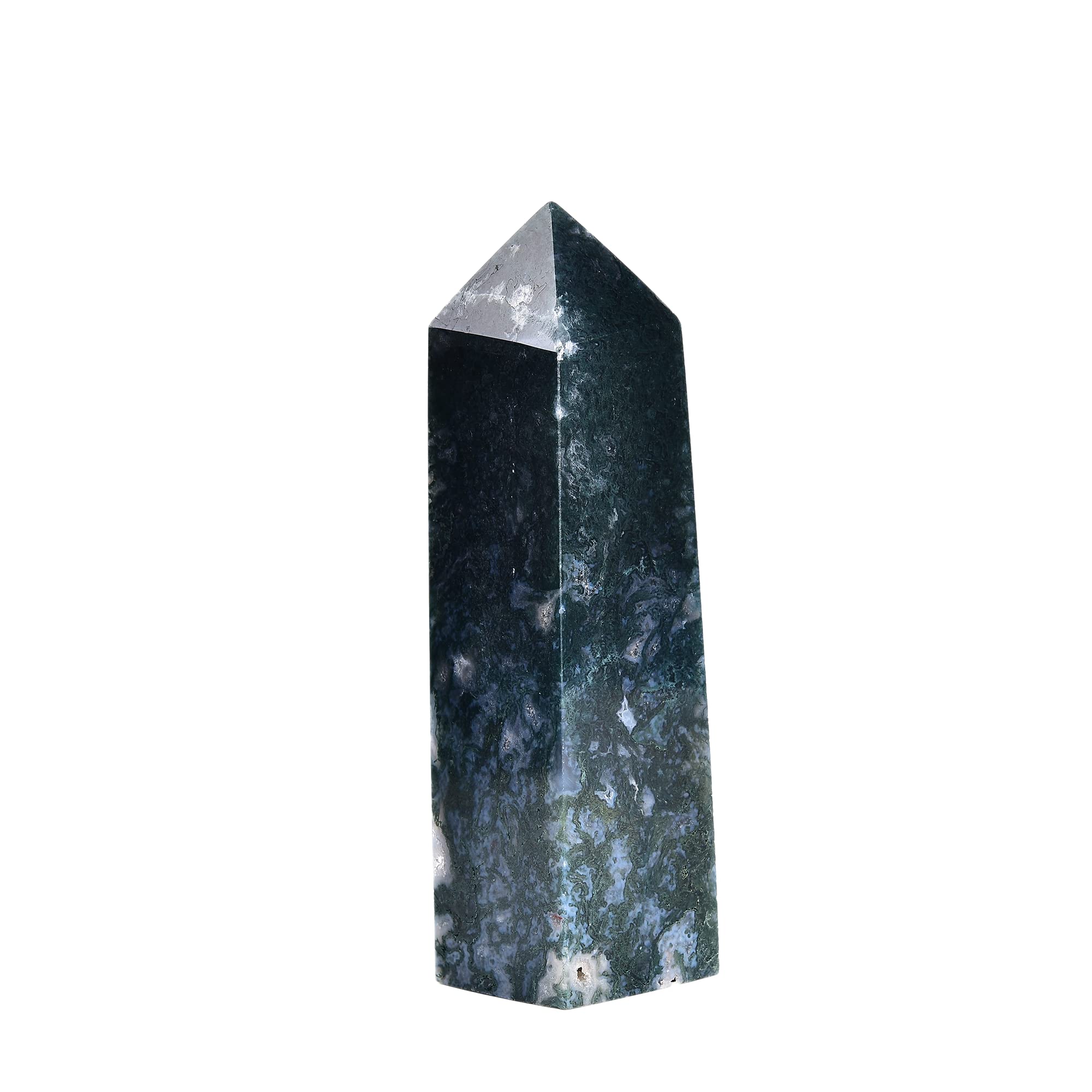 Tour JIC Gem d’agate aquatique avec géodes, idéal décor et énergie douce.