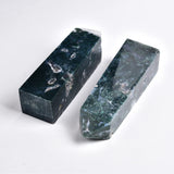 Tour en agate aquatique par JIC Gem, parfait pour méditation et calme.