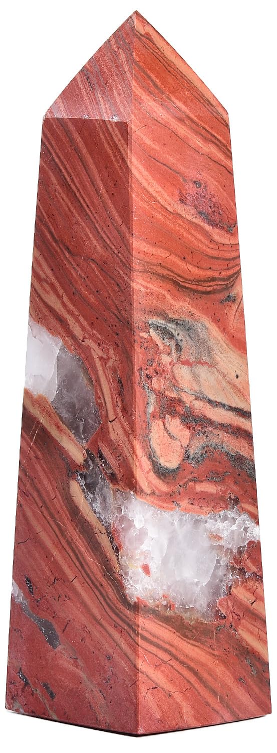 JIC Gem Tour jaspe rouge — base décorative favorisant l'ambiance zen