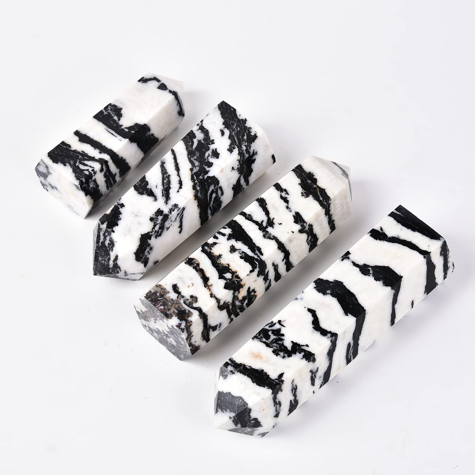 Bâton cristal Zebra Jasper focalisant les énergies vers les chakras.
