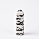 JIC Gem Zebra Quartz, baton à six faces pour méditation et équilibre intérieur.